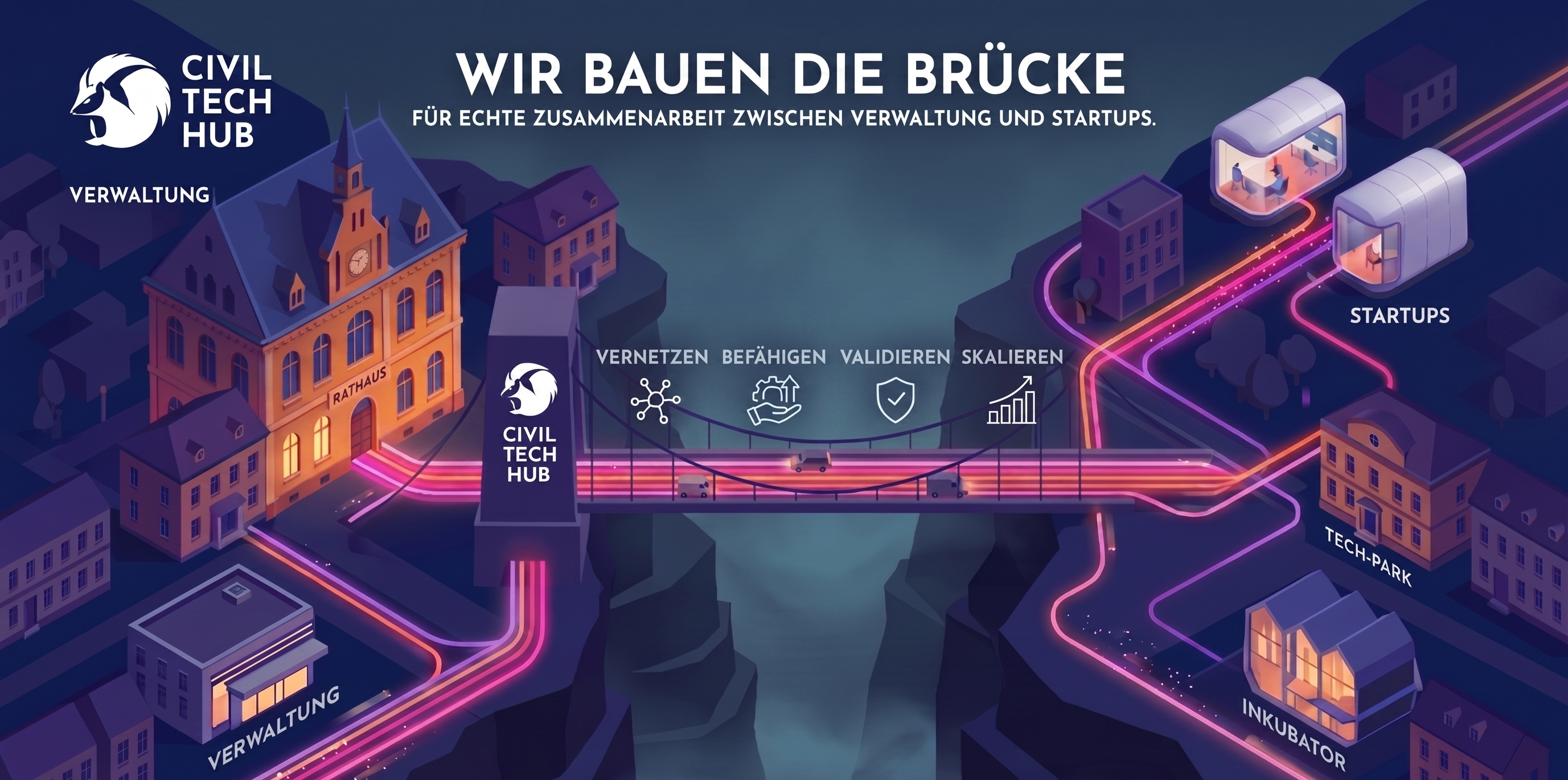 Brücke am Civil Tech Hub in Osnabrück
